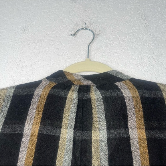 Madewell Highroad Popover Shirt in Lessing Plaid black with an white size M - Picture 6 of 14
